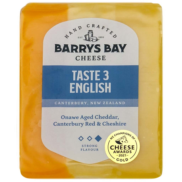 Taste 3 English 200g Barrys Bay Cheese